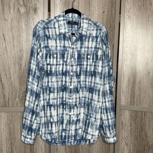 Polo Ralph Lauren Linen Shirt Size M Button Up Long sleeves Relaxed Casual